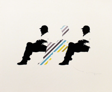 Tehos - Three men on a bench 17