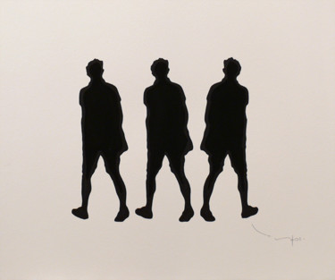 Three walking men 08