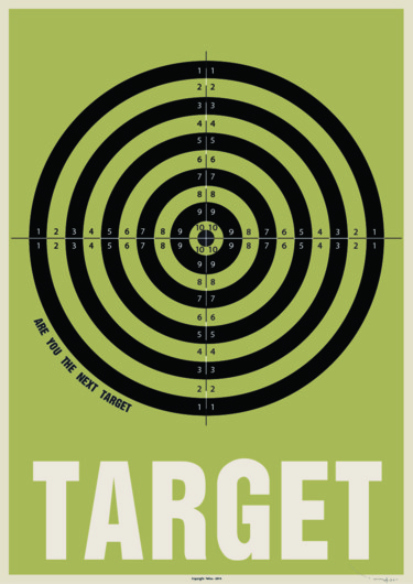 Tehos - Print Poster - Next target - Green 01